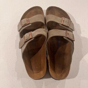 Birkenstock Light Brown Suede Sandals